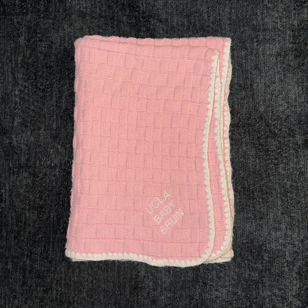 Vintage 1991 Baby Blanket UCLA Baby Bruin